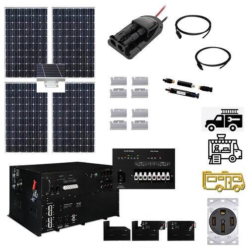 Aims Power, ECARMADILLO, Solar 760 Watt, Onboard Solar Generator 5.58 kWh Lithium Battery Storage | Complete Solar Power Kit for Mobile Set Ups or Small Off-Grid